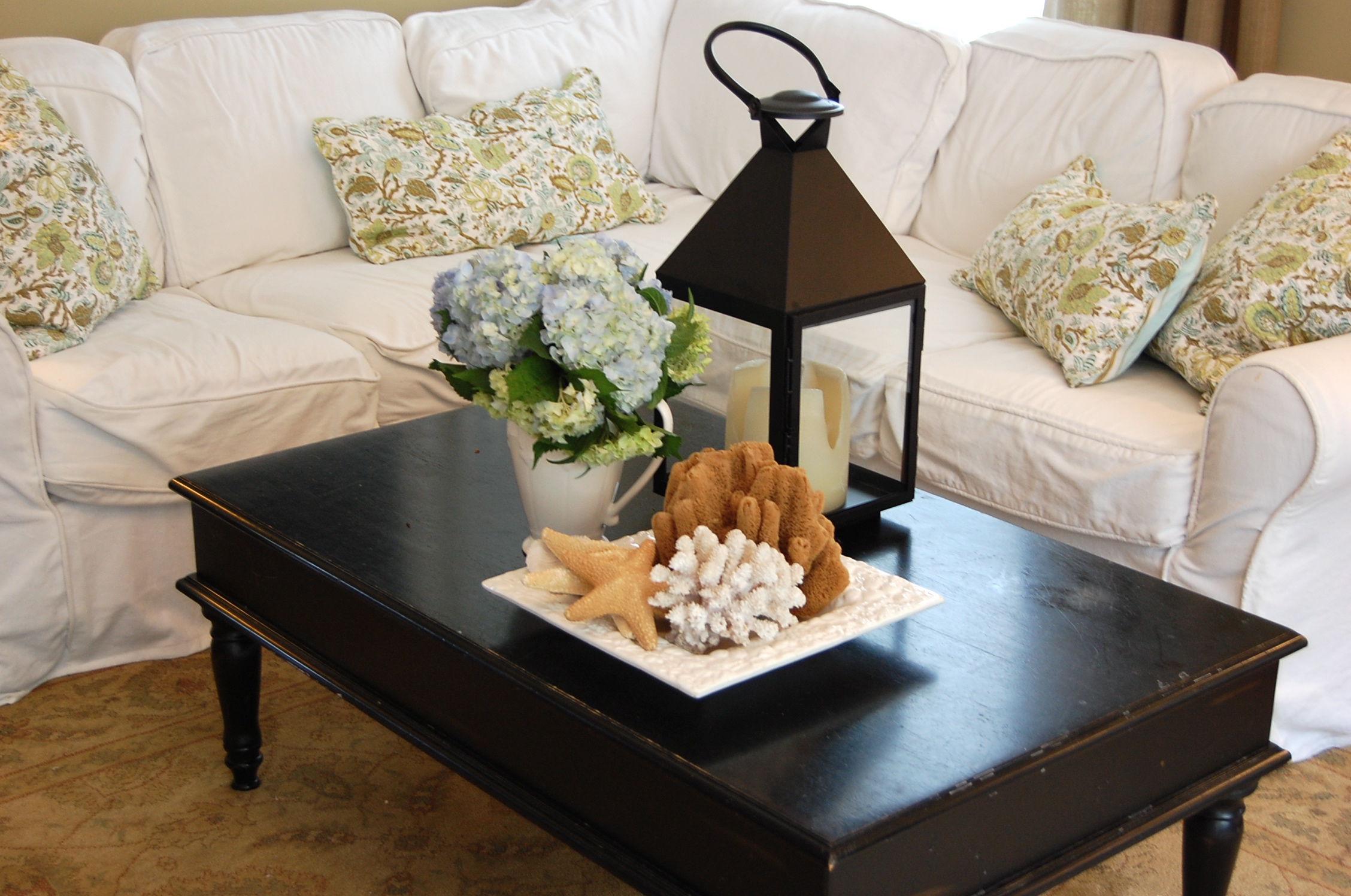 how to decorate a coffee table for real people