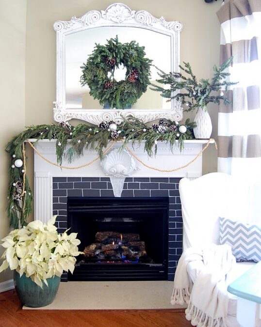 Natural, Easy, Stockingless Mantel