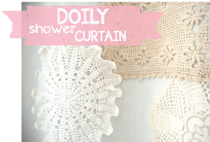 Doily Shower Curtain :: The Post Where I Sit on The Toilet and Iron