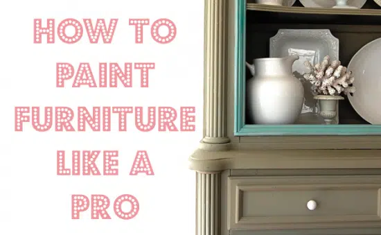 how to paint furniture