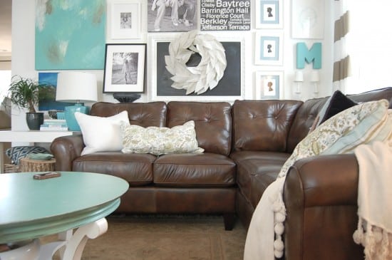 It's Here, The Leather Sofa - Nesting Place