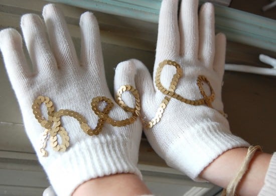 embellished gloves