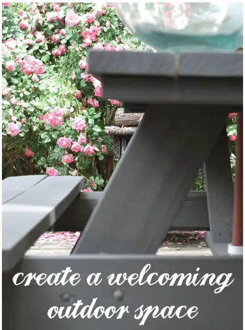create an outdoor space