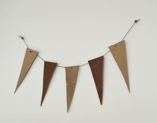 leather pennant bunting