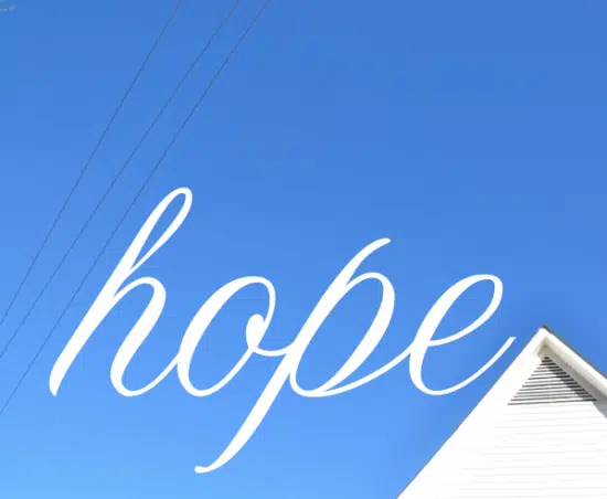 hope. on a wire