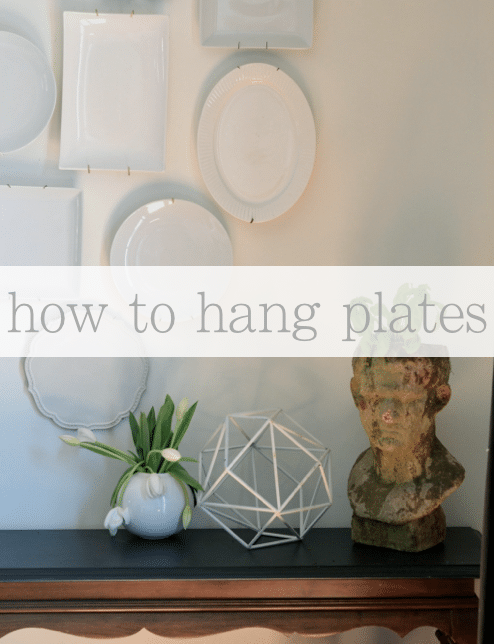 how to hang plates