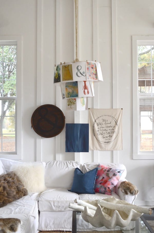book page hanging fixture