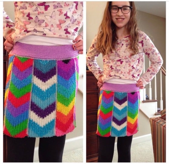 rainbow loom skirt