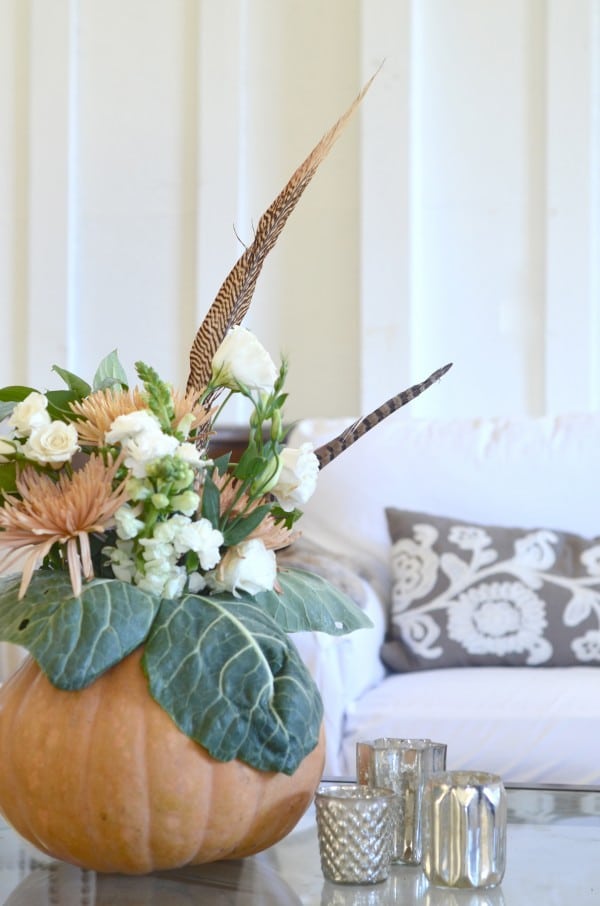 diy pumpkin centerpiece