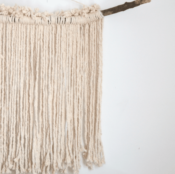 diy wall hanging with a mop