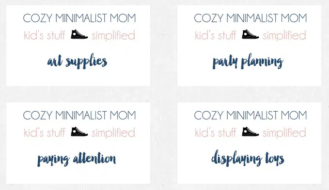 cozy minimalist mom course