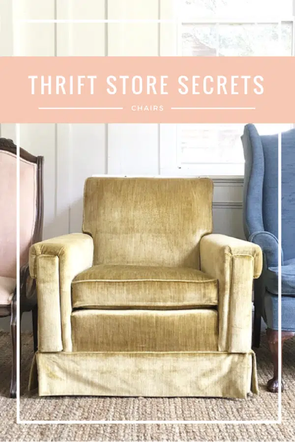how to shop for chairs at thrift stores--the BEST tips!